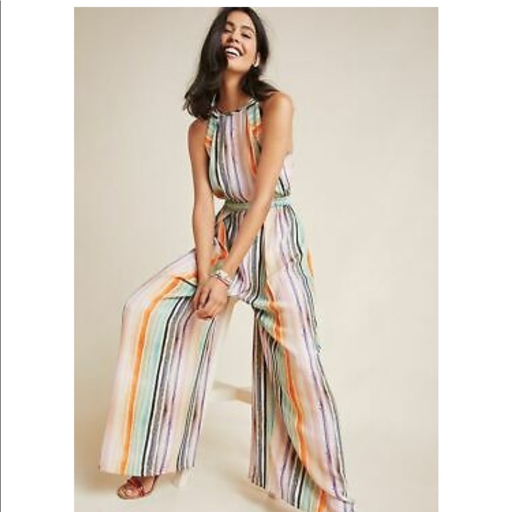 Anthropologie rainbow jumpsuit